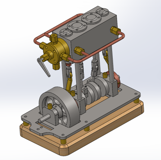 2缸立式船用蒸汽机缩略图